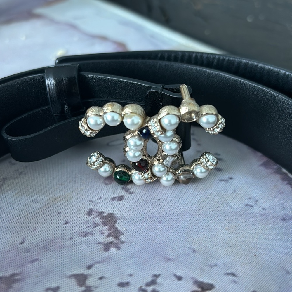 Chanel Authentic Interlocking Cc Logo Belt 2019 C… - image 7